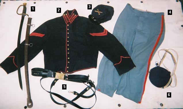 Union enlisted man, Artillery uniform