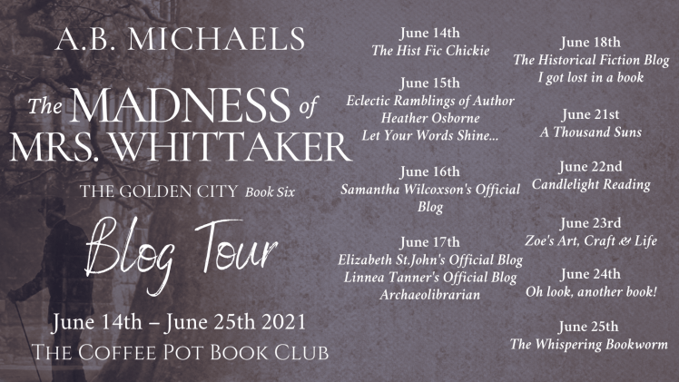 The Madness of Mrs. Whittaker Tour Schedule Banner